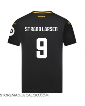 Wolves Jorgen Strand Larsen #9 Maglia Gara Trasferta Repliche 2024-25 Maniche Corte